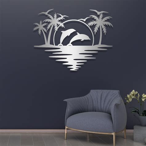 beach house metal wall art|unique beach wall art.